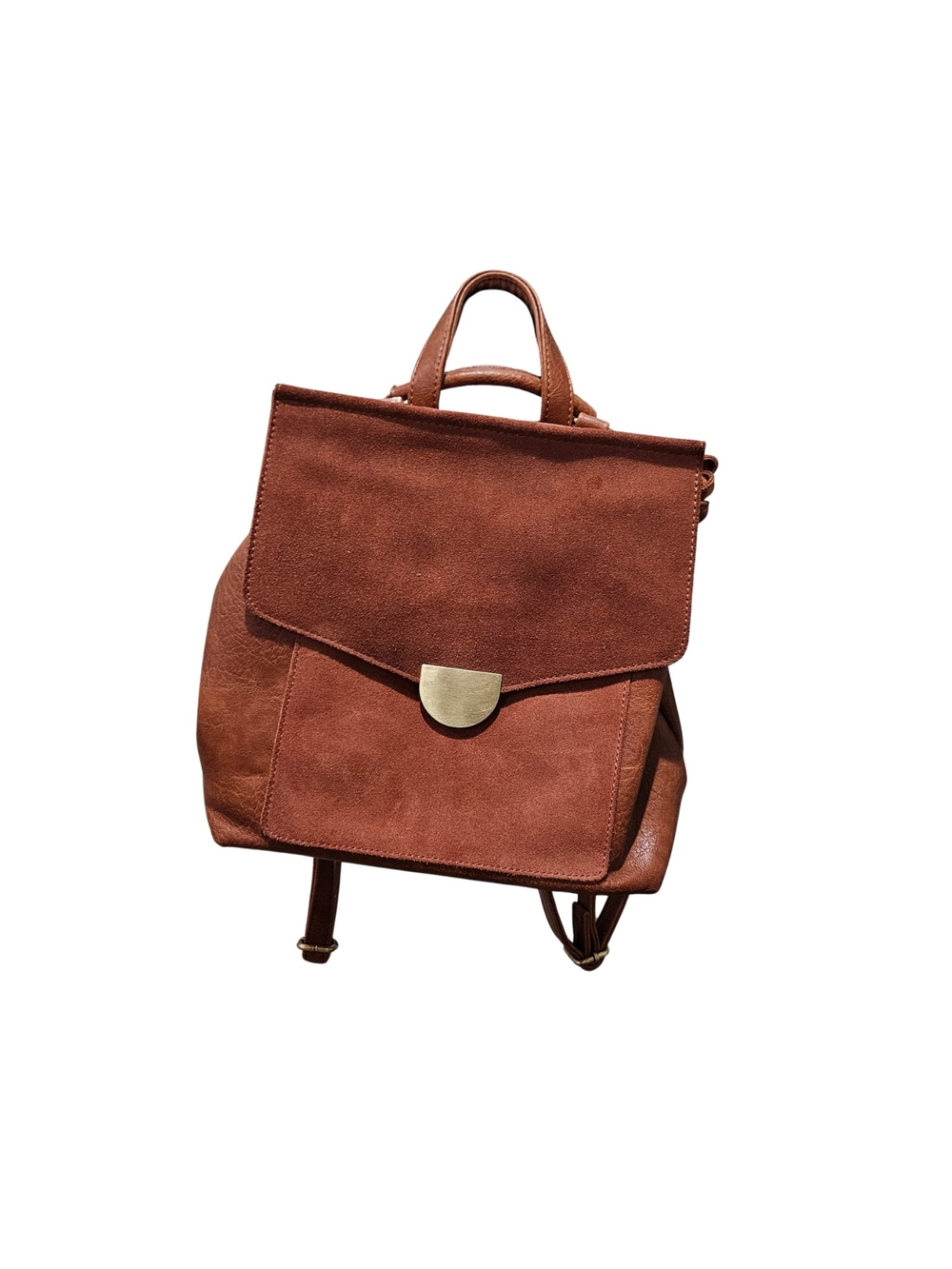 Moda Luxe Brown Convertible Backpack to Crossbody